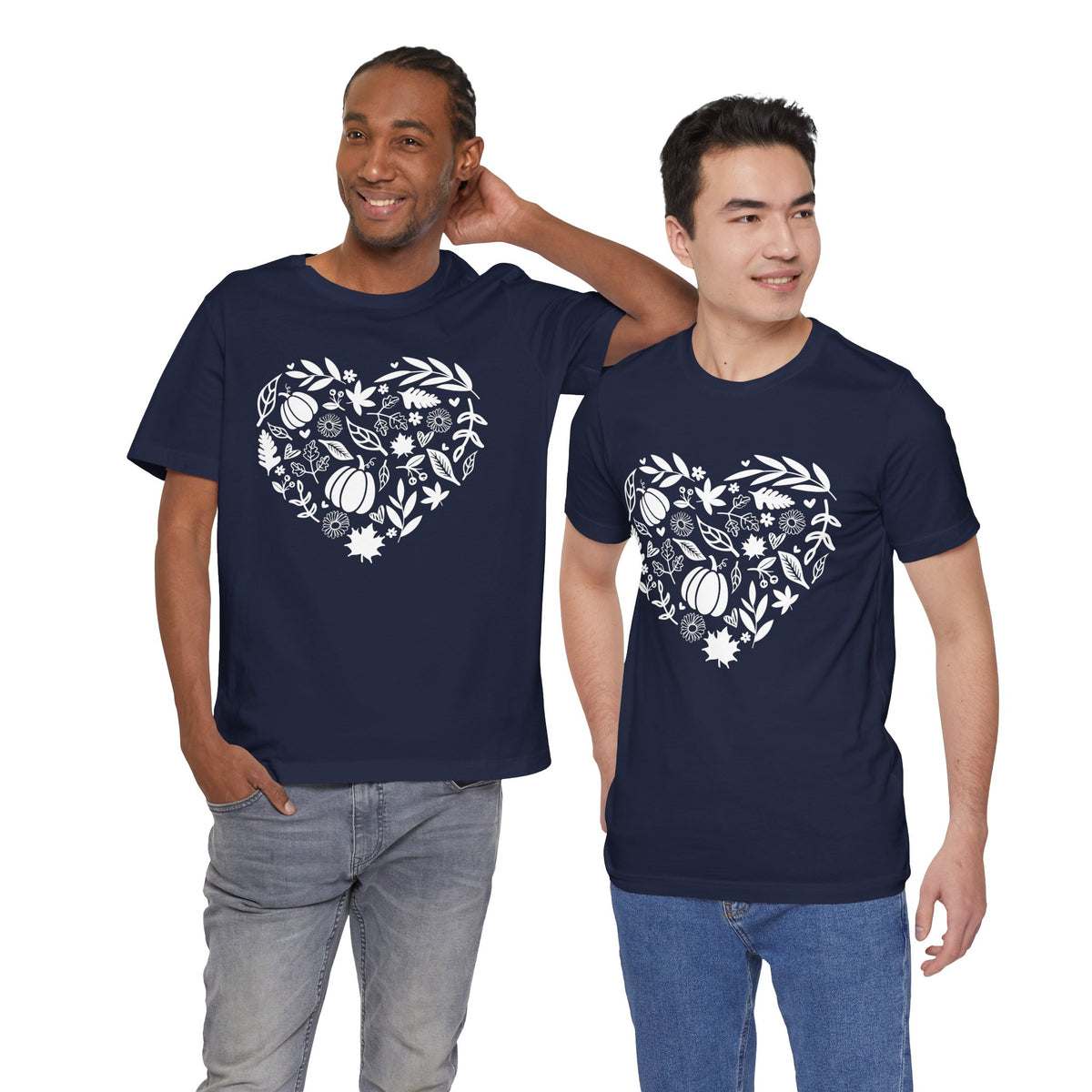 Fall Heart Unisex Jersey Short Sleeve Tee
