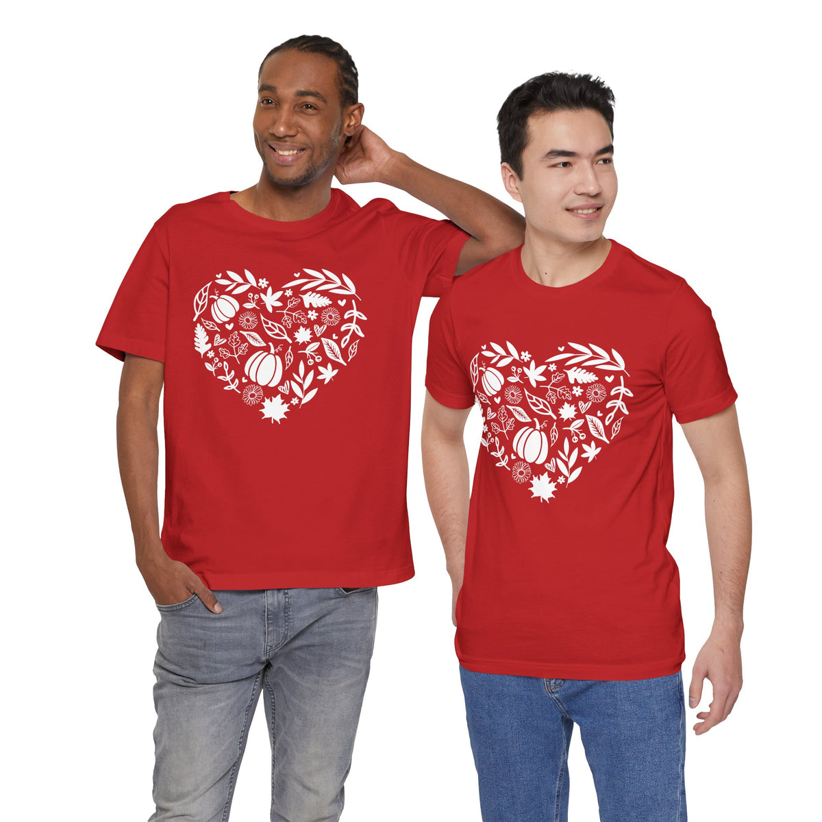 Fall Heart Unisex Jersey Short Sleeve Tee
