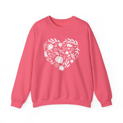 Fall Heart Unisex Heavy Blend™ Crewneck Sweatshirt