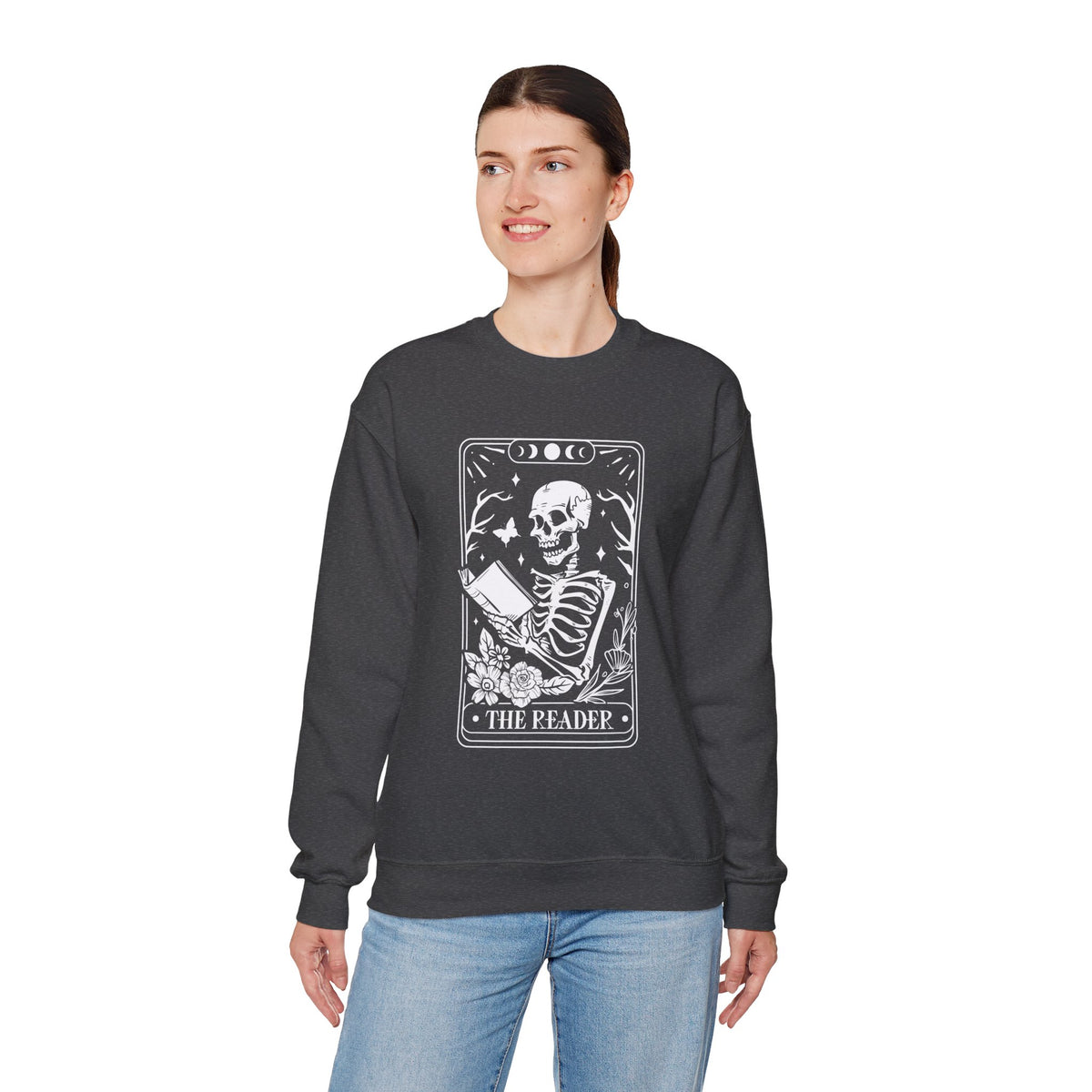The Reader Tarot Unisex Heavy Blend™ Crewneck Sweatshirt