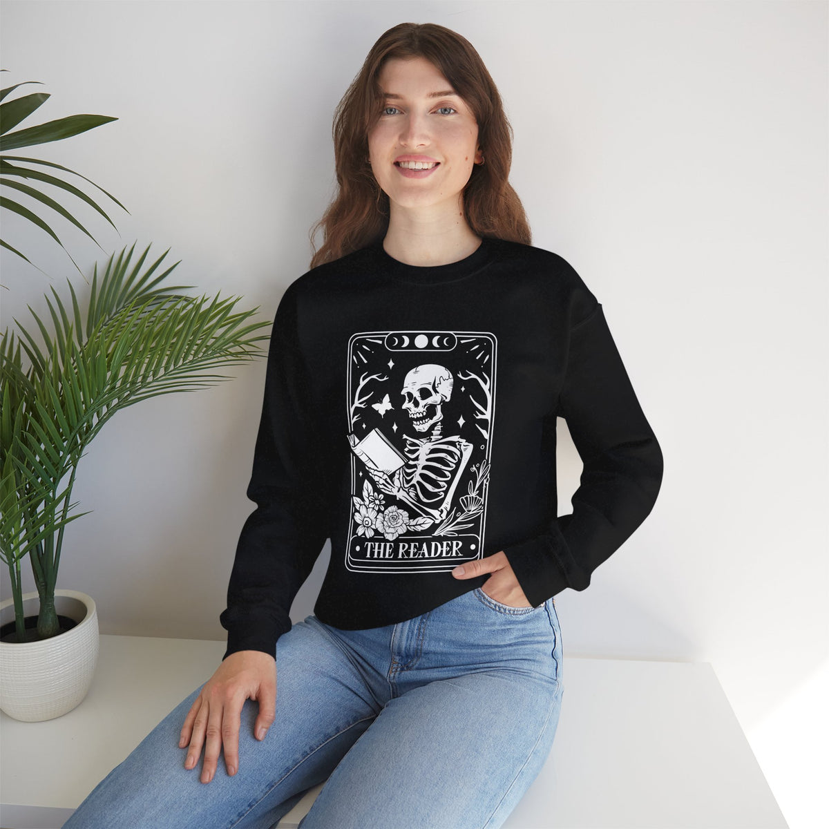 The Reader Tarot Unisex Heavy Blend™ Crewneck Sweatshirt