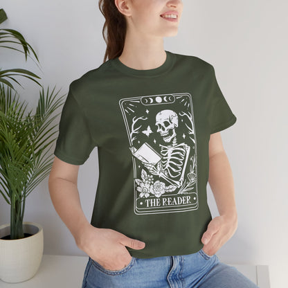 The Reader Tarot Unisex Jersey Short Sleeve Tee