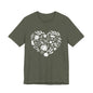 Fall Heart Unisex Jersey Short Sleeve Tee