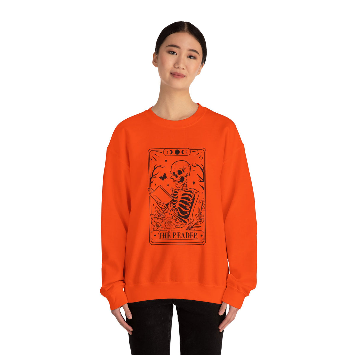 The Reader Tarot Unisex Heavy Blend™ Crewneck Sweatshirt