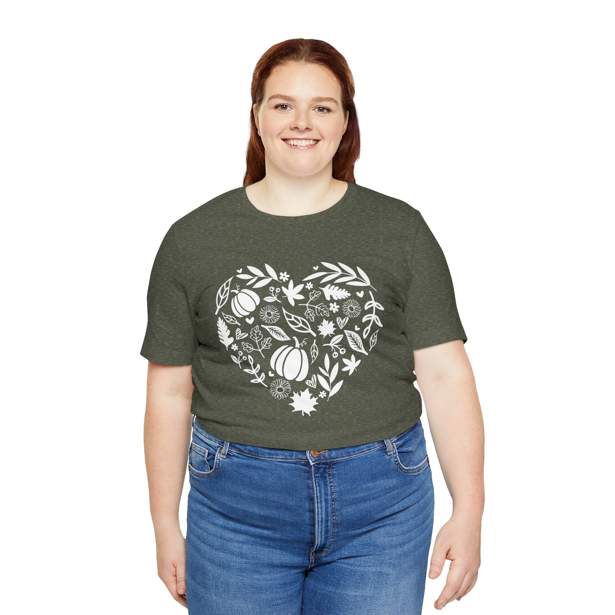 Fall Heart Unisex Jersey Short Sleeve Tee