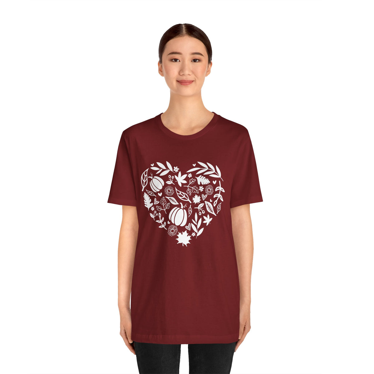 Fall Heart Unisex Jersey Short Sleeve Tee