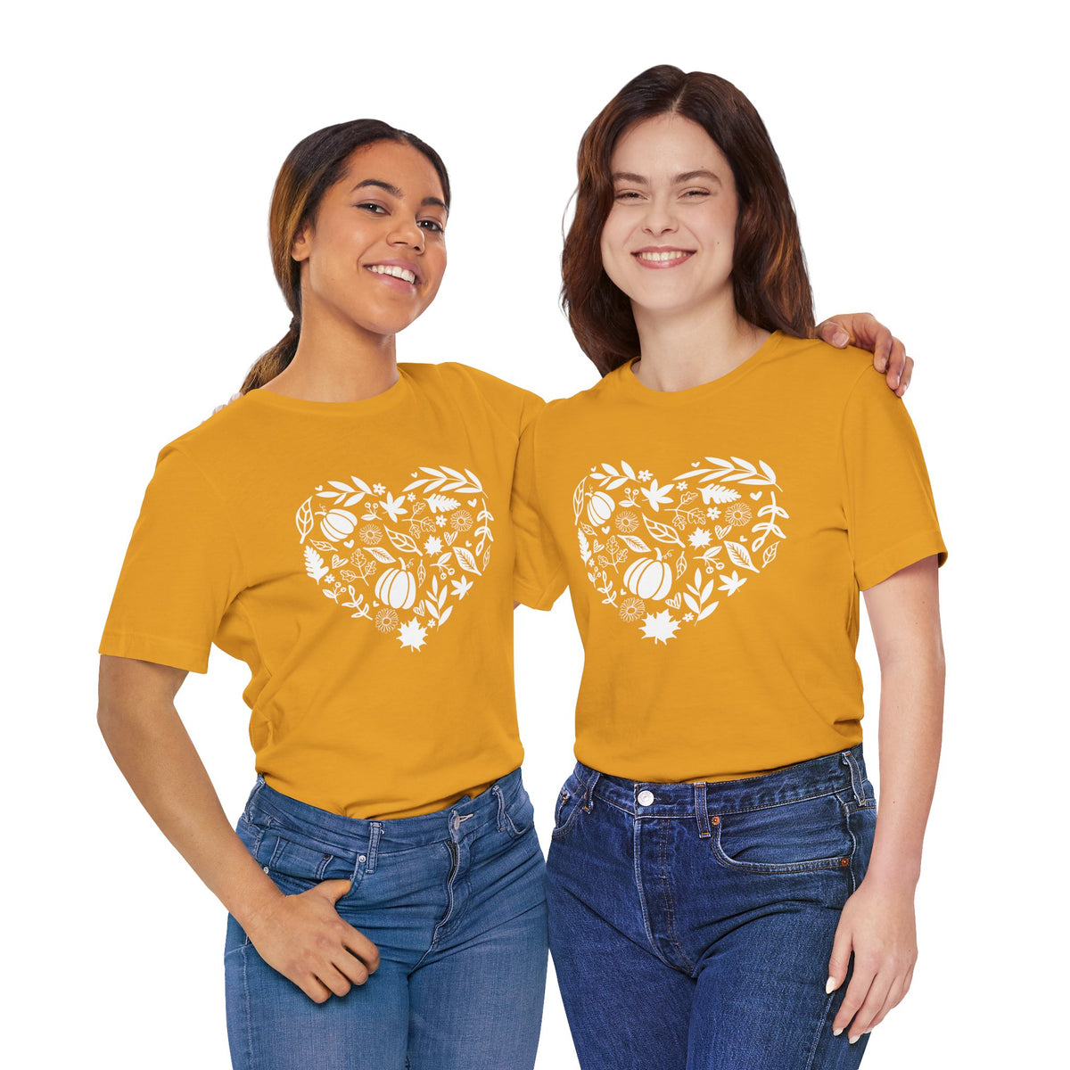 Fall Heart Unisex Jersey Short Sleeve Tee