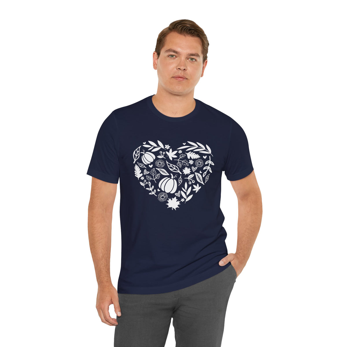 Fall Heart Unisex Jersey Short Sleeve Tee