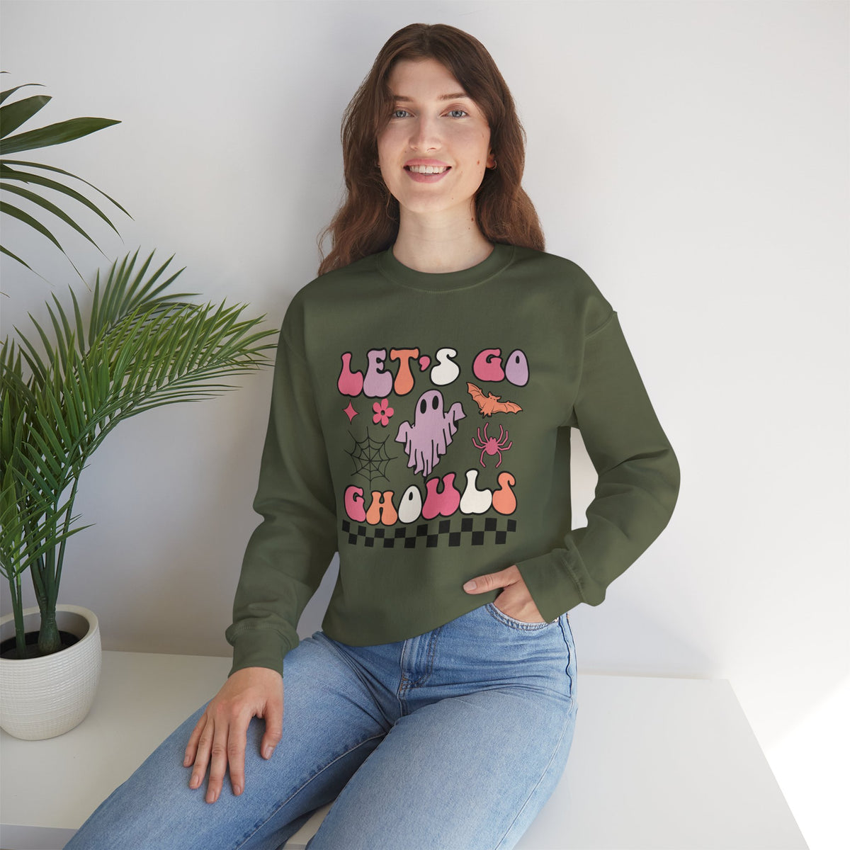 Let's Go Ghouls Unisex Heavy Blend™ Crewneck Sweatshirt