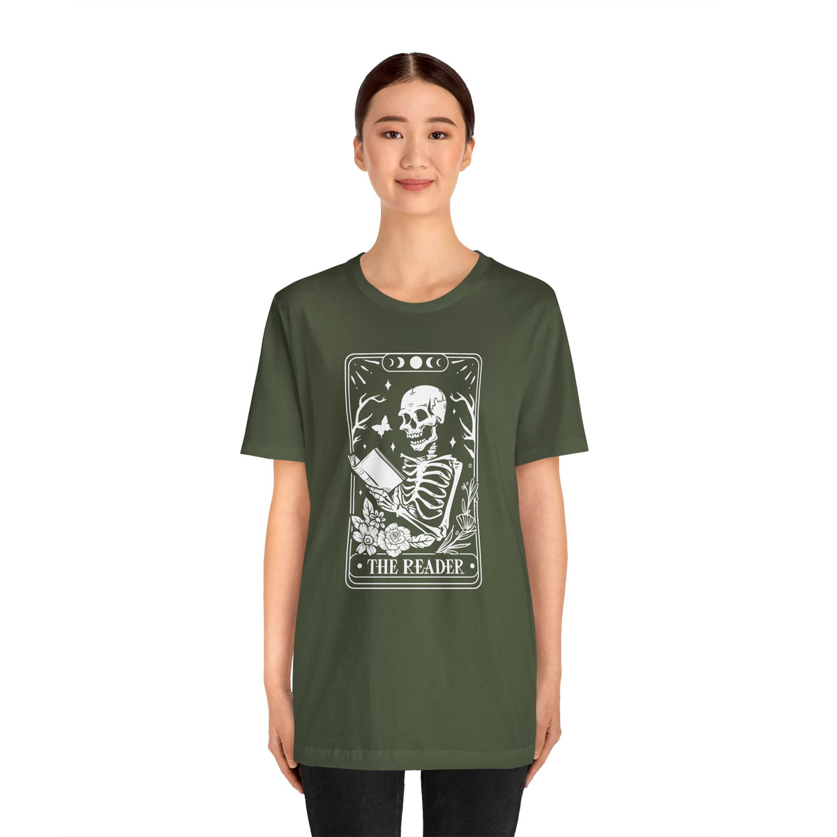 The Reader Tarot Unisex Jersey Short Sleeve Tee