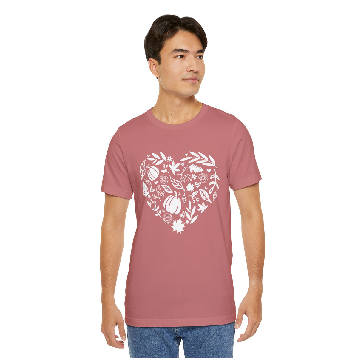 Fall Heart Unisex Jersey Short Sleeve Tee