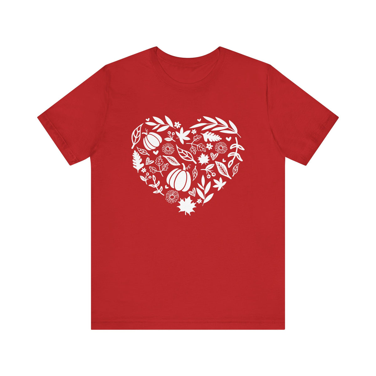 Fall Heart Unisex Jersey Short Sleeve Tee
