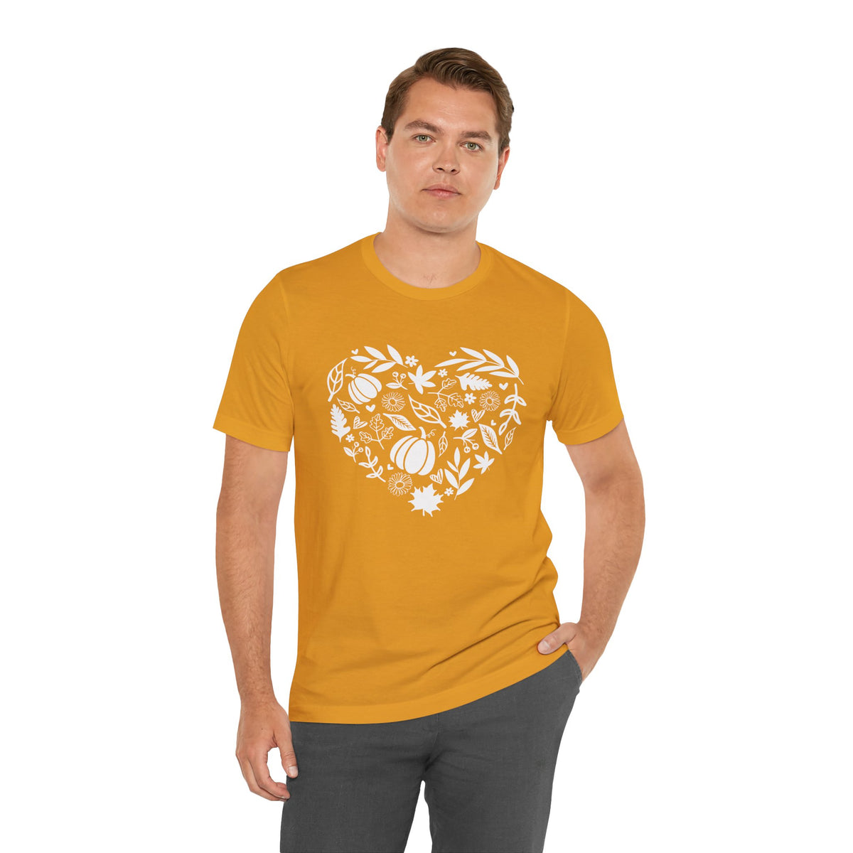 Fall Heart Unisex Jersey Short Sleeve Tee
