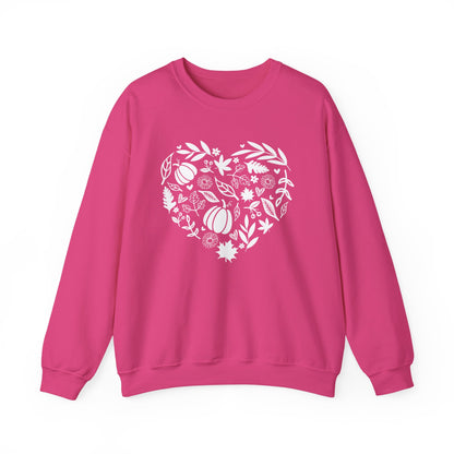 Fall Heart Unisex Heavy Blend™ Crewneck Sweatshirt