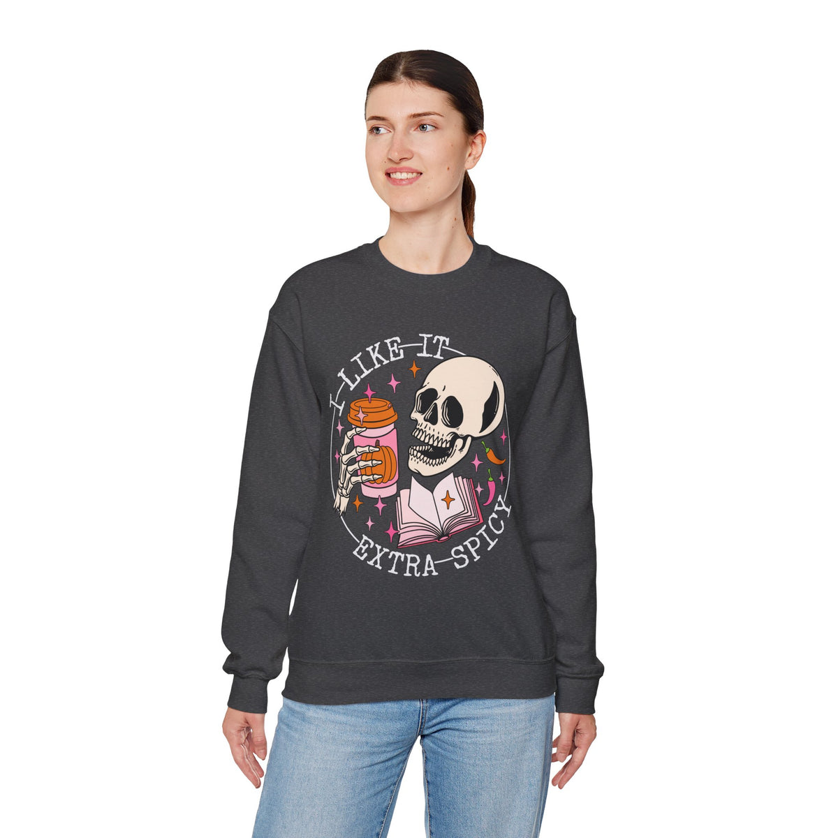 I Like It Extra Spicy Unisex Heavy Blend™ Crewneck Sweatshirt