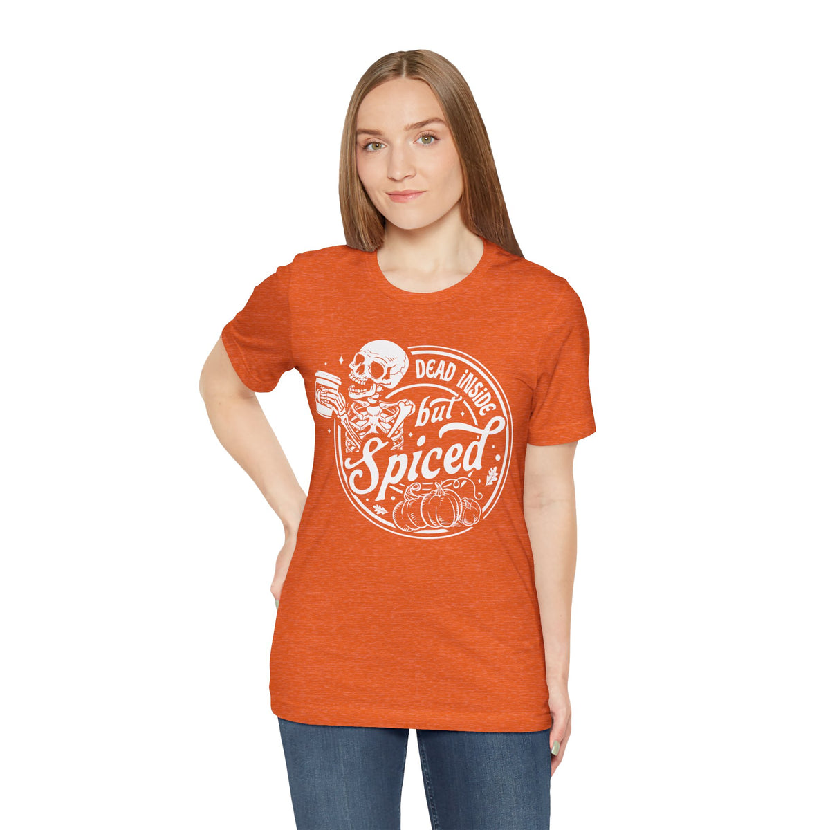 Dead Inside but Spiced Unisex Jersey Short Sleeve Tee