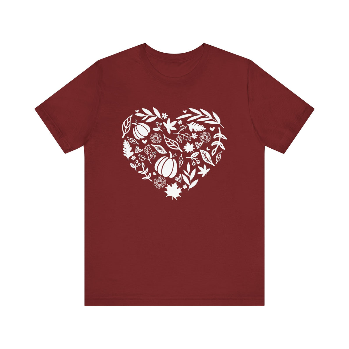 Fall Heart Unisex Jersey Short Sleeve Tee