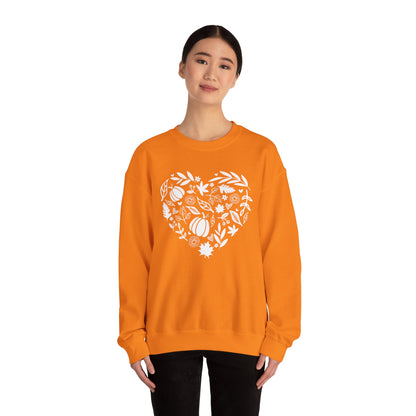 Fall Heart Unisex Heavy Blend™ Crewneck Sweatshirt