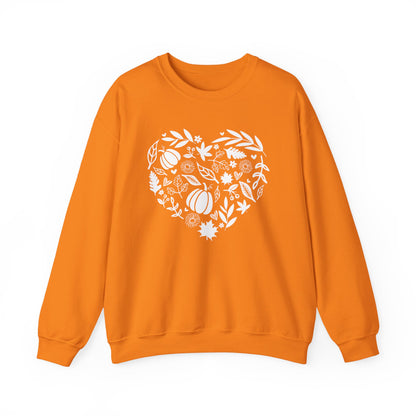 Fall Heart Unisex Heavy Blend™ Crewneck Sweatshirt