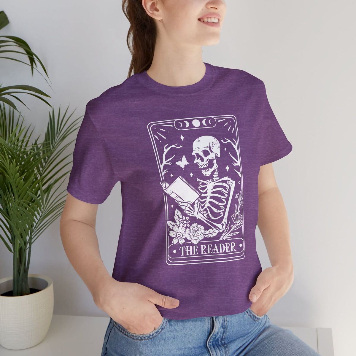 The Reader Tarot Unisex Jersey Short Sleeve Tee