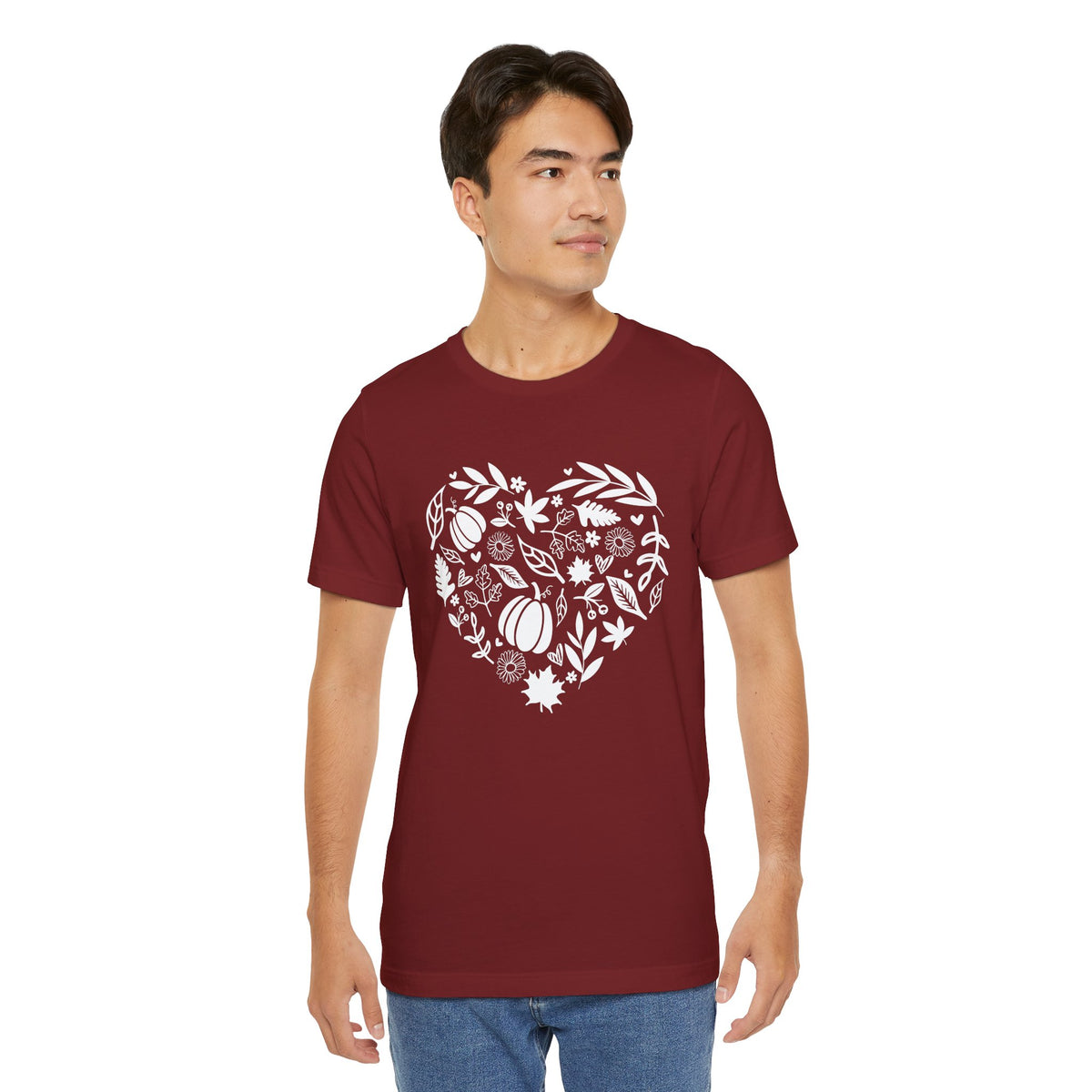 Fall Heart Unisex Jersey Short Sleeve Tee