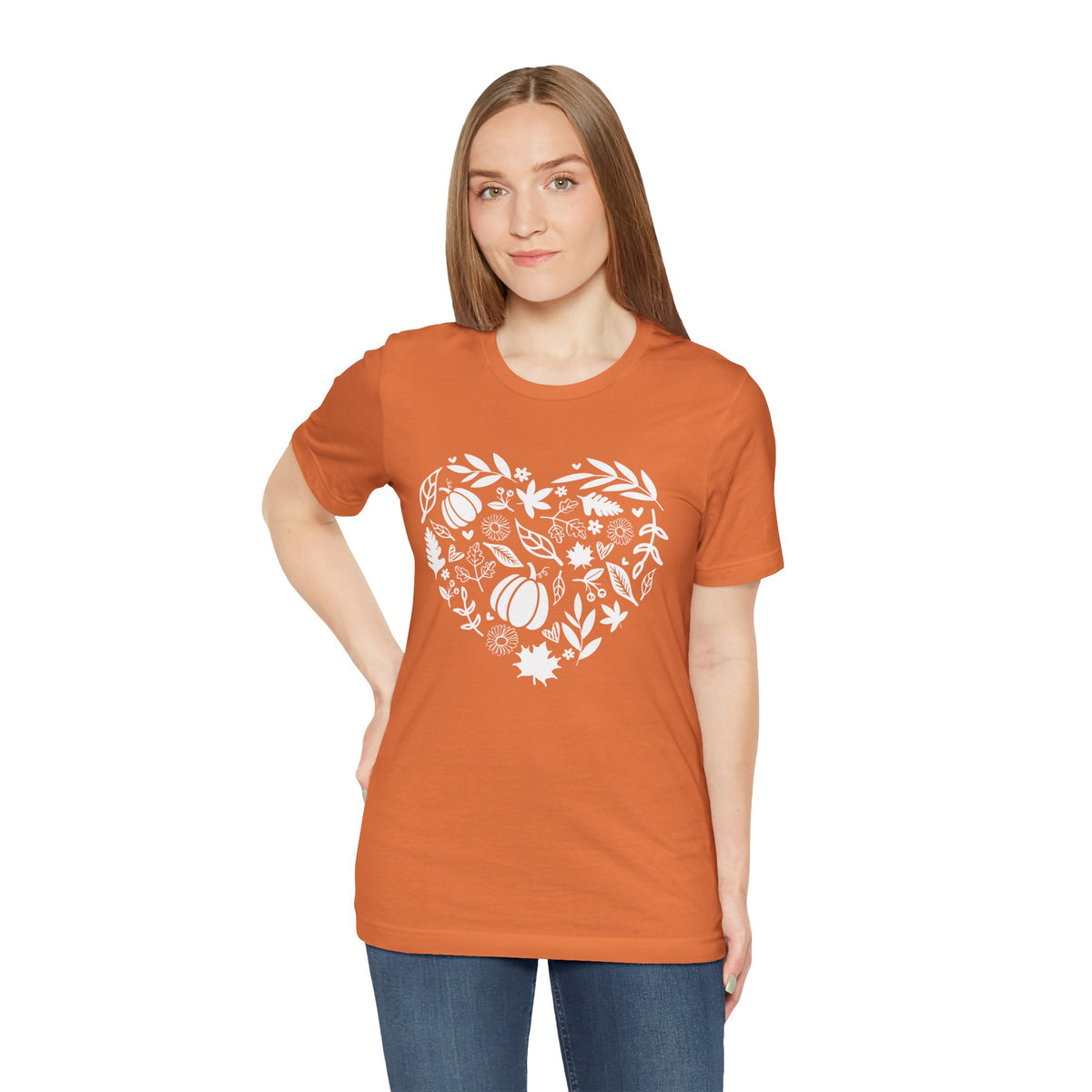 Fall Heart Unisex Jersey Short Sleeve Tee
