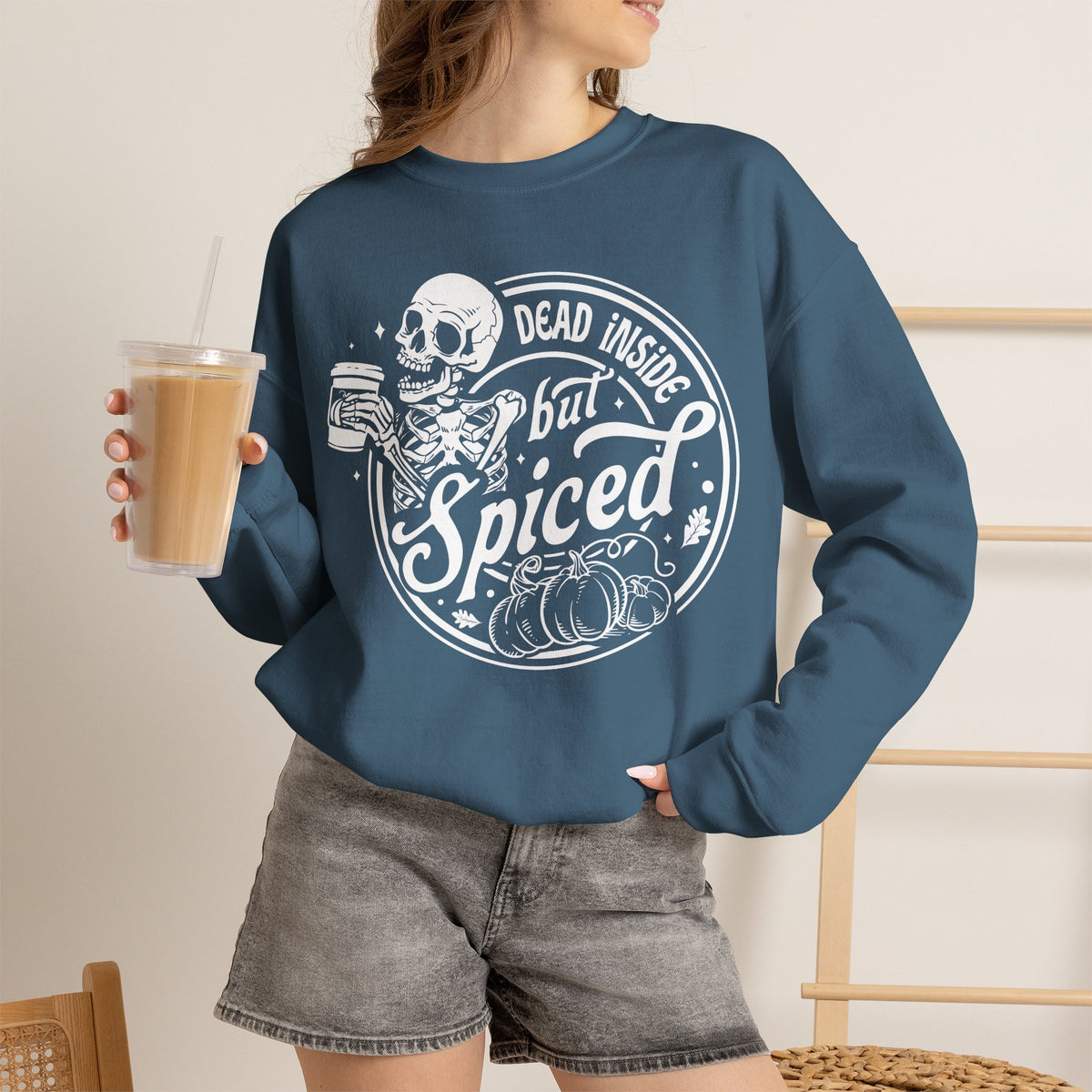 Dead Inside but Spiced Unisex Heavy Blend™ Crewneck Sweatshirt
