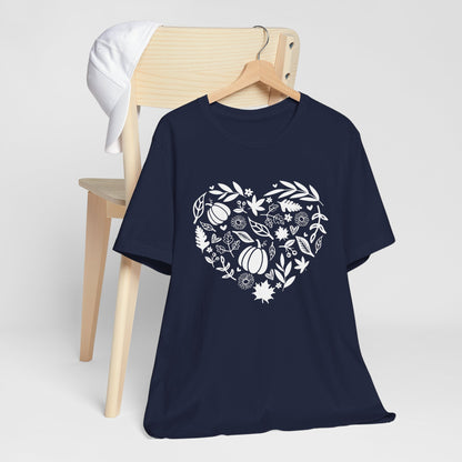 Fall Heart Unisex Jersey Short Sleeve Tee