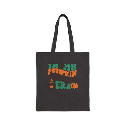 In My Pumpkin Spiced Era Cotton Canvas Tote Bag