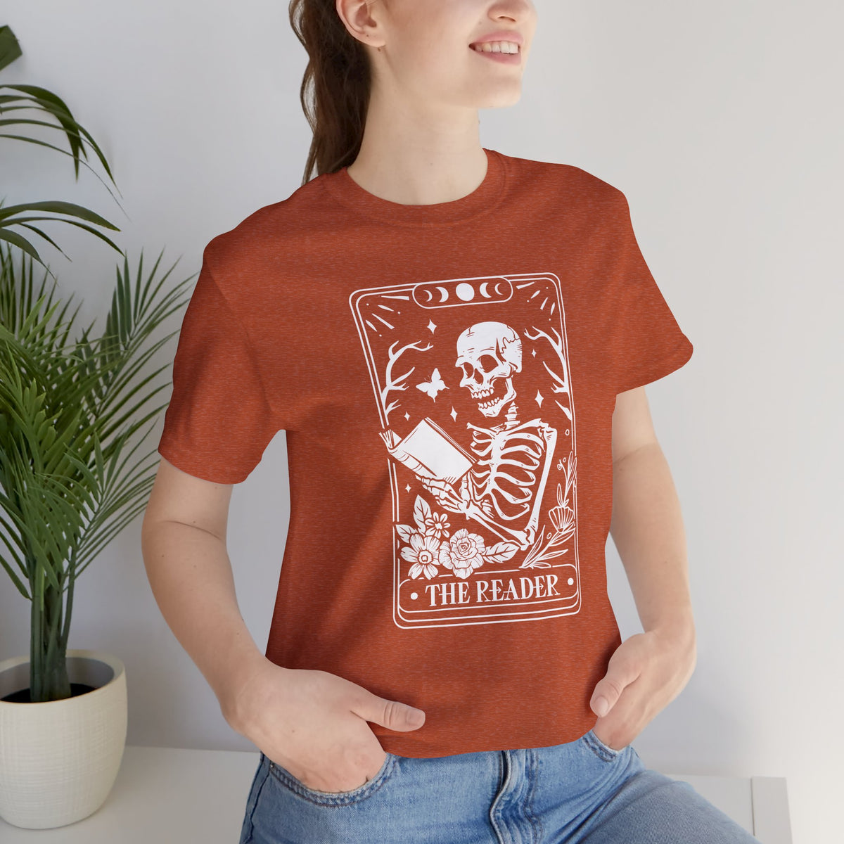 The Reader Tarot Unisex Jersey Short Sleeve Tee