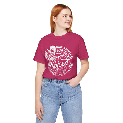 Dead Inside but Spiced Unisex Jersey Short Sleeve Tee