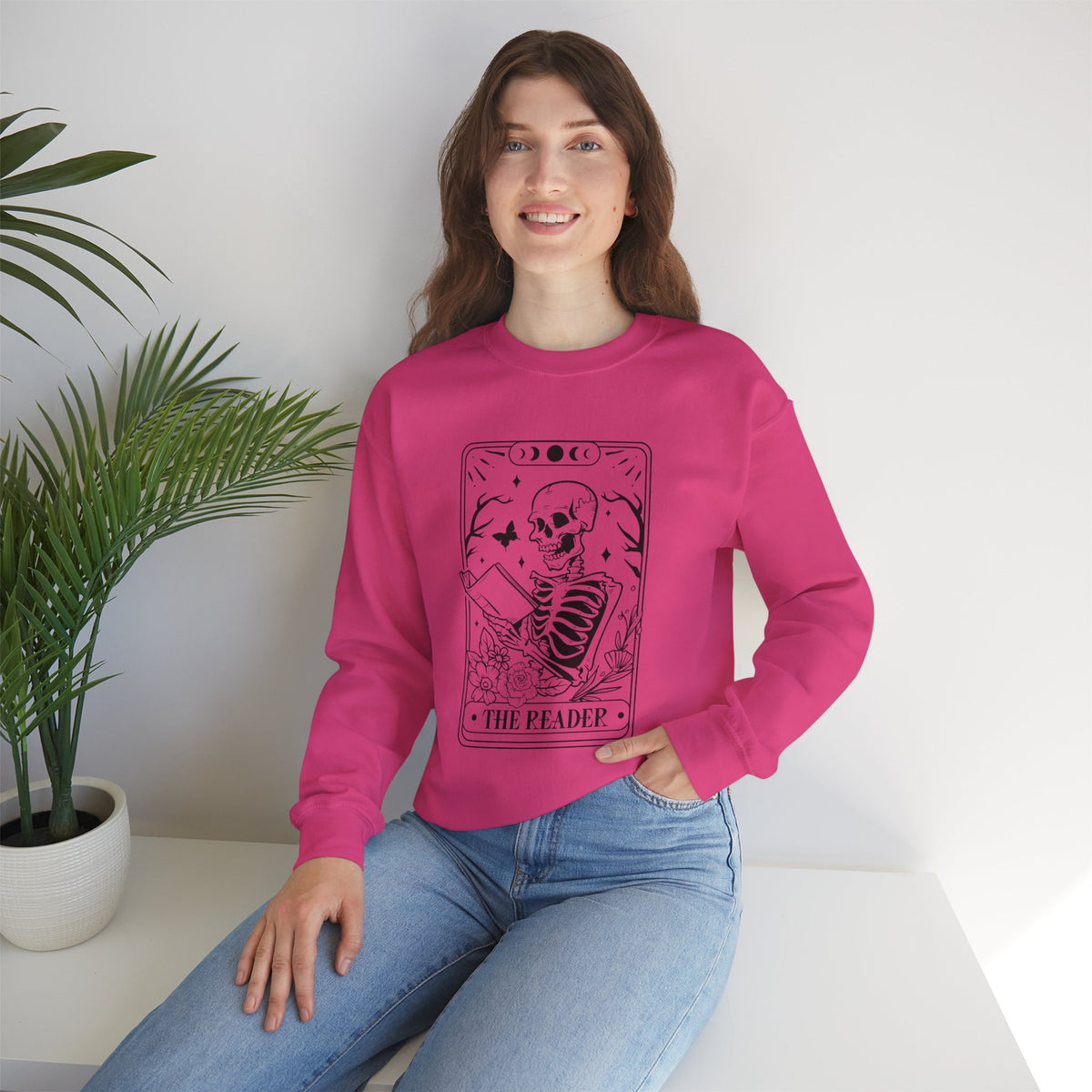 The Reader Tarot Unisex Heavy Blend™ Crewneck Sweatshirt
