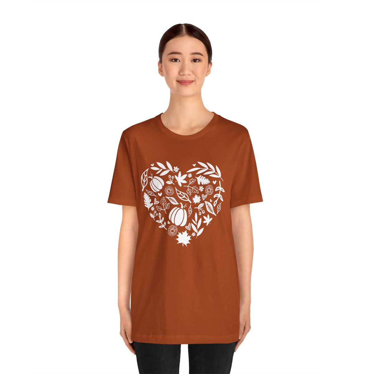 Fall Heart Unisex Jersey Short Sleeve Tee
