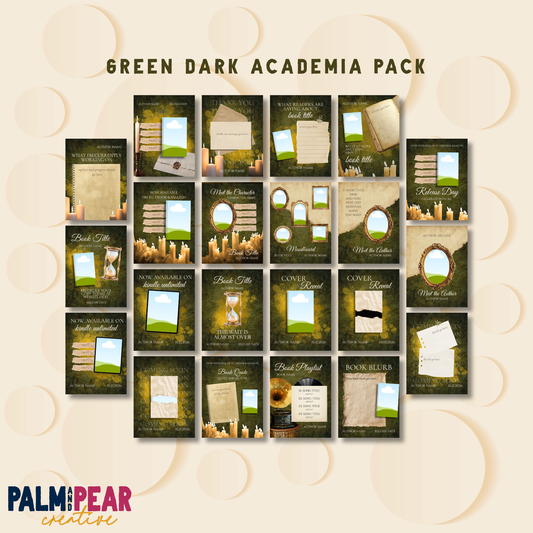 Green Dark Academia Template Pack